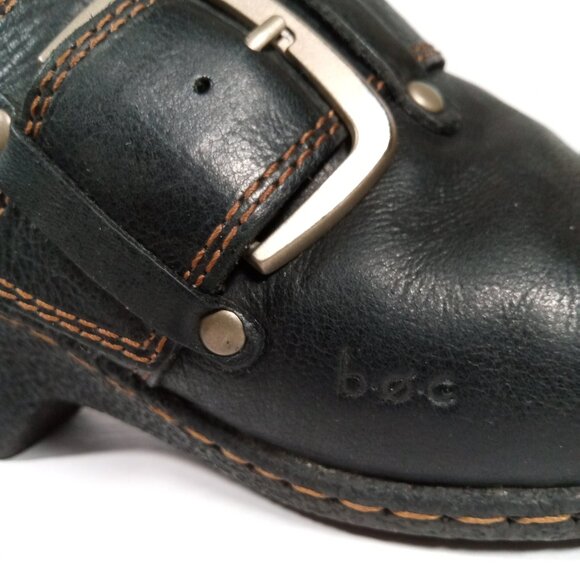 b.o.c Born Concept Leather Mules Women Size US 9 Black BC3725 - Picture 6 of 15